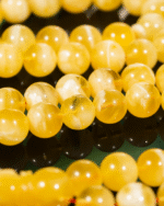 ⁦كهرمان طبيعي مبرقع دائري⁩ - الصورة ⁦2⁩