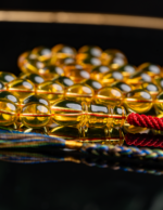 ⁦كهرمان طبيعي شفاف صافي قصة بيض حمام⁩ - الصورة ⁦5⁩