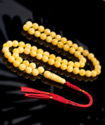 كهرمان طبيعي دائري مبرقع راقي