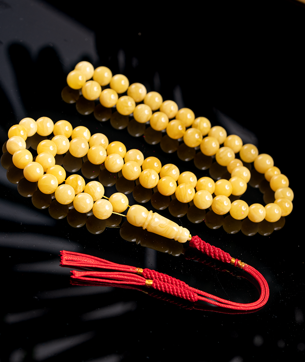 DSC04190 كهرمان طبيعي دائري مبرقع راقي - الصورة 1