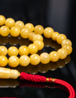 ⁦كهرمان طبيعي دائري مبرقع راقي⁩ - الصورة ⁦3⁩