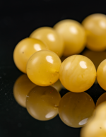 ⁦كهرمان طبيعي دائري مبرقع راقي⁩ - الصورة ⁦5⁩