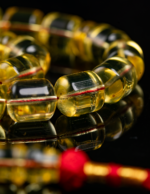 ⁦كهرمان طبيعي شفاف زبدة قصة برميلي⁩ - الصورة ⁦4⁩