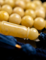 ⁦كهرمان طبيعي مشخط تبرقع شاهد مميز⁩ - الصورة ⁦3⁩