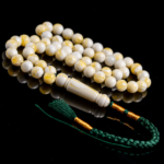 مسباح مستكه دائري ابيض تبرقع