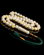 مسباح مستكه دائري ابيض تبرقع