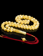 ⁦كهرمان طبيعي دائري قيمر عسل منوصف⁩ - الصورة ⁦3⁩