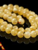 ⁦كهرمان طبيعي دائري قيمر عسل منوصف⁩ - الصورة ⁦4⁩