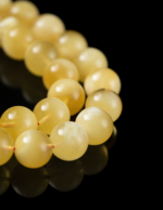 ⁦كهرمان طبيعي دائري قيمر عسل منوصف⁩ - الصورة ⁦6⁩