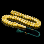 كهرمان طبيعي بياض مبرقع